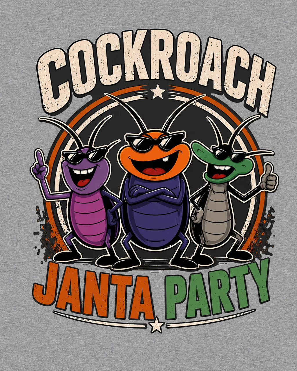 Cockroach Janta Party Cartoon Edition Unisex T-Shirt