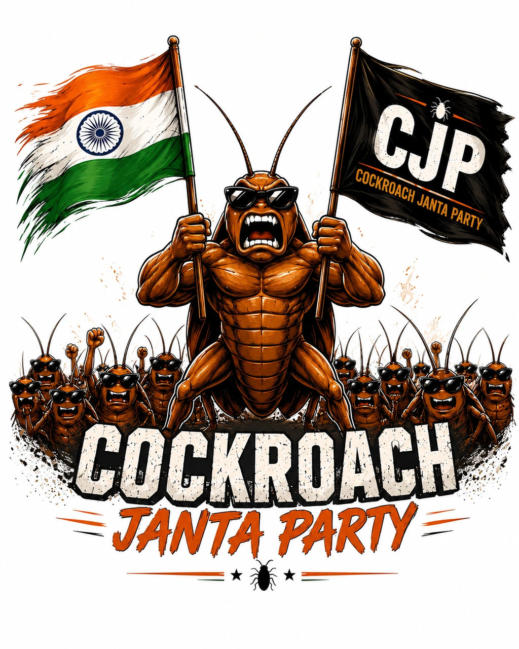 Cockroach Janta Party Revolution Unisex T-Shirt